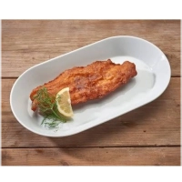 Alle visgerechten worden geserveerd met salade en brood.